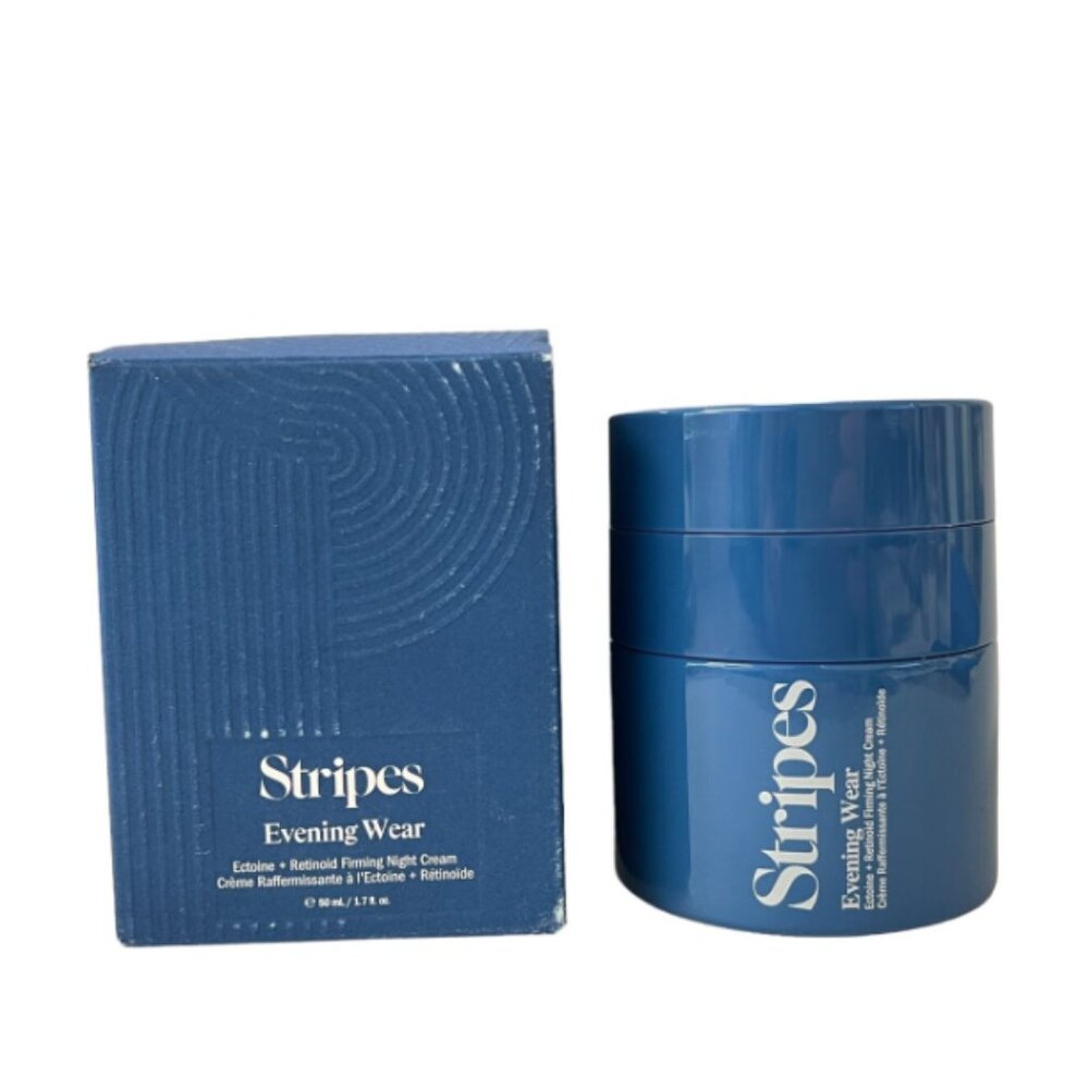 NIB STRIPES Evening Wear Firming Night Cream Full Size 1.7 Oz Retail $80.00